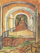 Vincent Van Gogh Corrdor in Saint-Paul Hospital (nn04) Spain oil painting reproduction